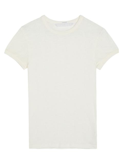 MOTHER Mother The Itty Bitty Ringer Ribbed Cotton T-shirt