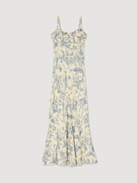 Sandro PATTERNED MAXI DRESS