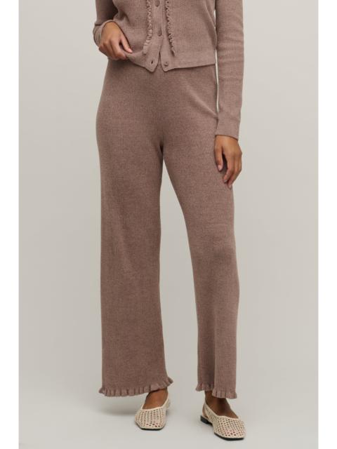 Barefoot Dreams CozyChic Ultra Lite® Rib Ruffle Hem Ankle Pant