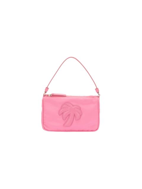Palm Angels Big Palm Nylon Pouch Hand Bag "Fuchsia Pink" PWNS004S23FAB0023030