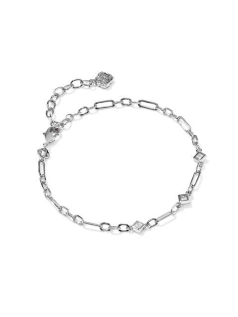 KENDRA SCOTT Gracie Silver Delicate Chain Bracelet