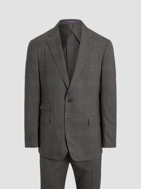 Ralph Lauren Men's Glen Check Wool Single-Breasted Suit - Brown