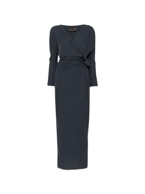 cortana wrap-style tied-waist maxi dress