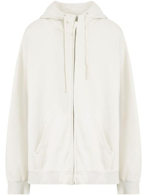 Maison Margiela zipped drawstring hoodie