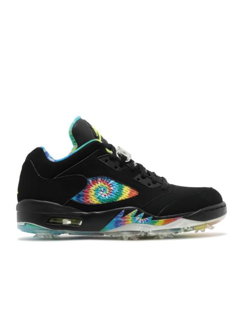JORDAN 5 LOW GOLF 'PEACE & LOVE - BLACK'