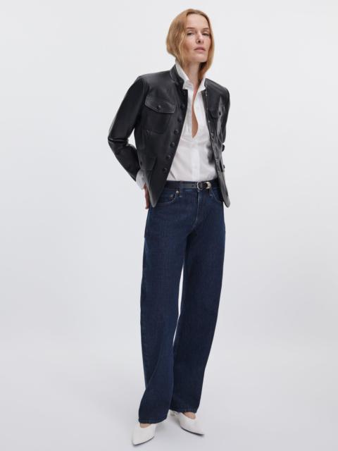 rag & bone Willa Tapered Barrel Jean Mid-Rise in Rigid Denim