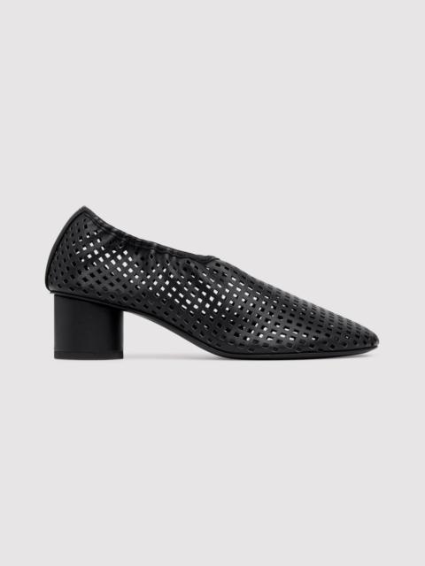 ST. AGNI Perforated Ballet Heel - Black