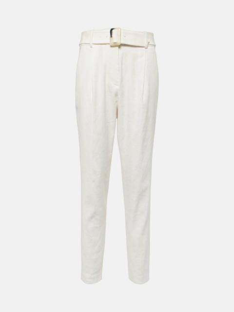VERONICA BEARD belted tapered trousers