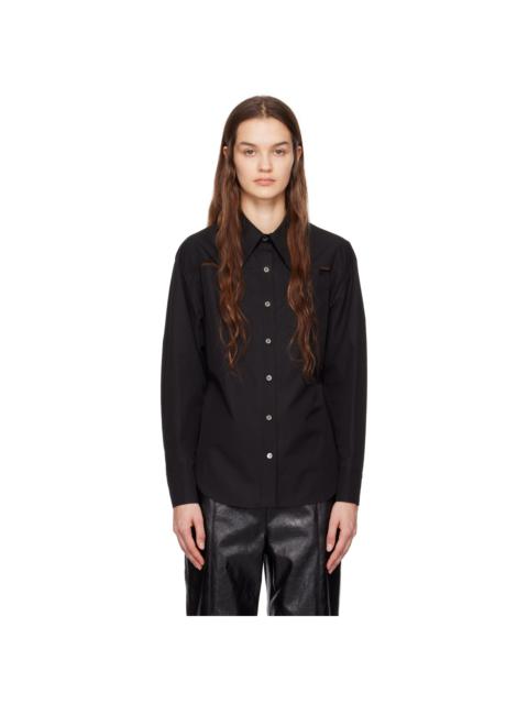 LVIR Black Slit Shirt