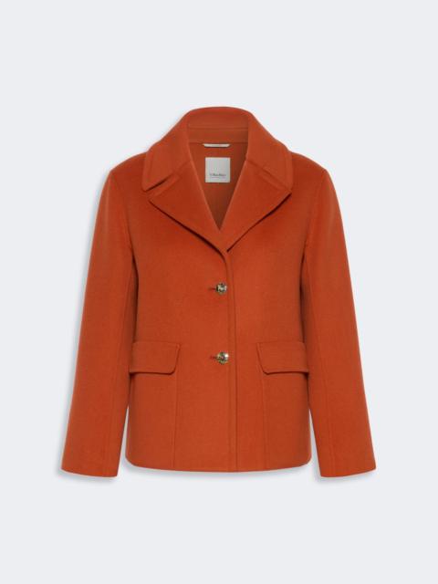 'S Max Mara SISSY Drap wool single-breasted jacket - ORANGE