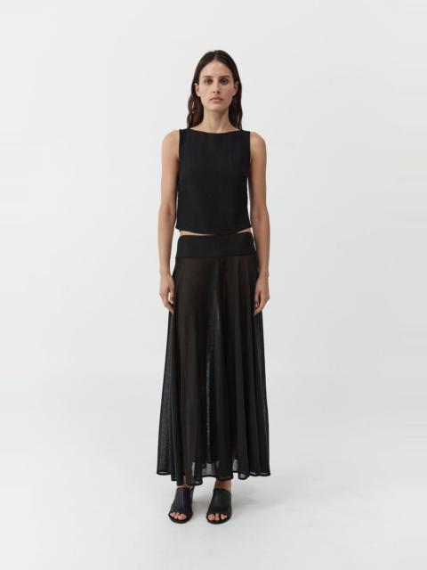 ST. AGNI Fluid Jersey Skirt - Black