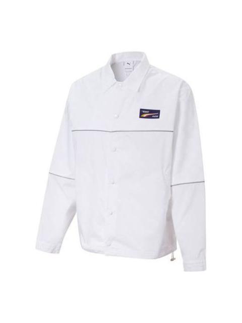 PUMA x Rdet Coach Jacket 'White Black' 598062-02