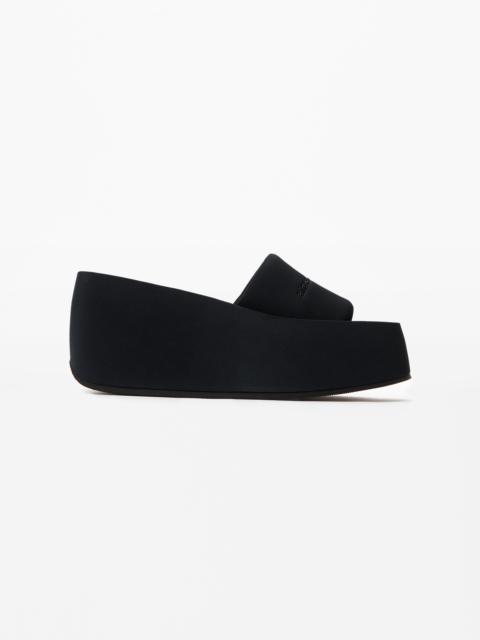 Alexander Wang TAJI PLATFORM SLIDE SANDAL IN LYCRA