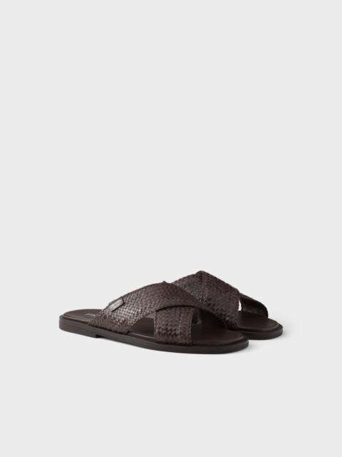 Prada Crisscross slides