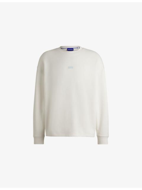 HUGO Crewneck Brand-Print Cotton-Jersey Sweatshirt