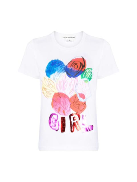 Comme des Garçons GIRL graphic-print short-sleeve T-shirt