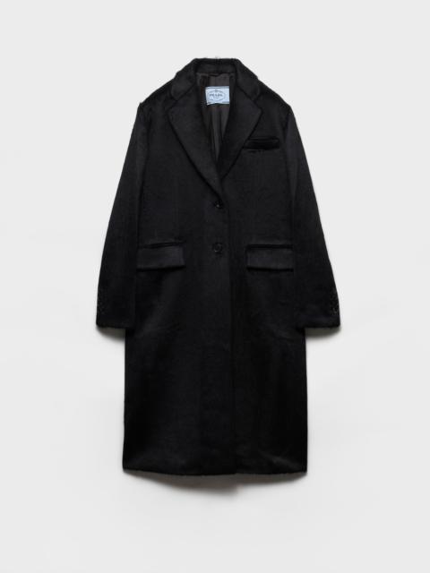 Prada Single-breasted velour coat
