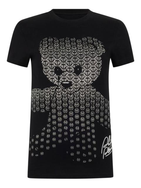 PHILIPP PLEIN teddy bear logo-detail T-shirt
