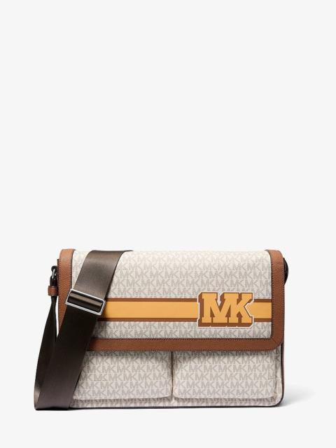 MICHAEL KORS Pacey Embellished Signature Logo Messenger Bag