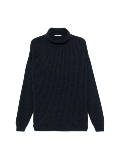 felted high neck sweater