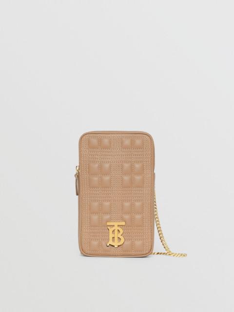 Burberry Quilted Lambskin Lola Pouch with Chain Strap