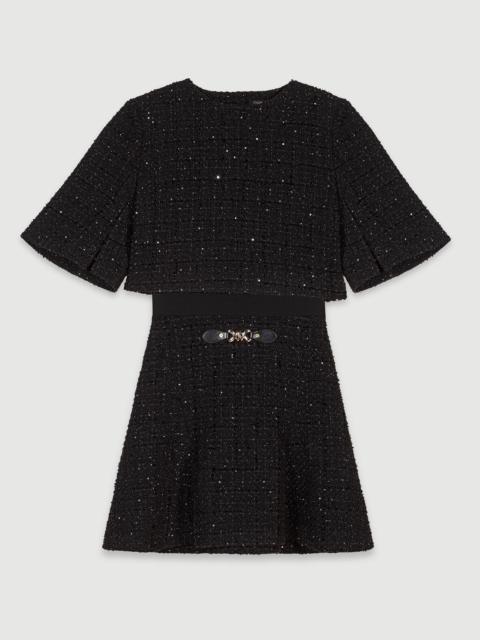 maje Tweed 2-in-1 short dress