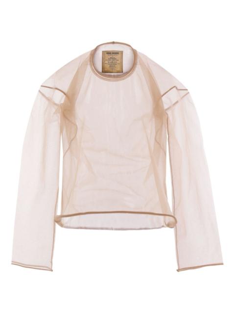 UMA WANG technical knit long-sleeve top