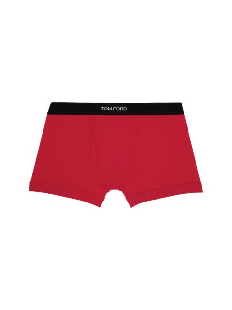 TOM FORD Red Cotton Boxer Briefs