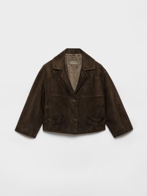 Prada Cropped suede jacket
