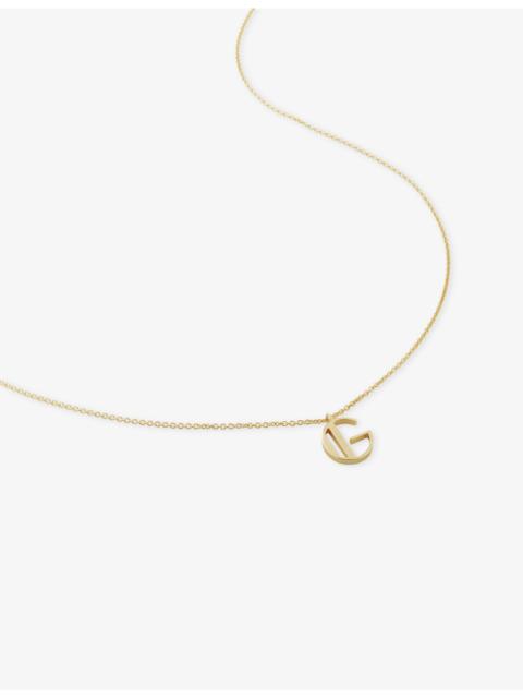 MONICA VINADER Initial G 18ct Gold Vermeil Plated 925 Sterling Silver Necklace
