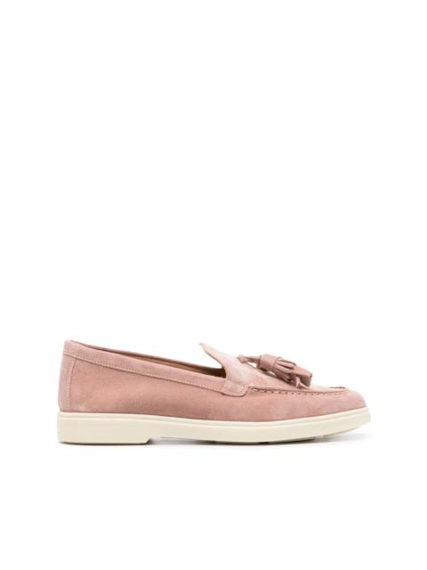 tassel-detail suede loafers