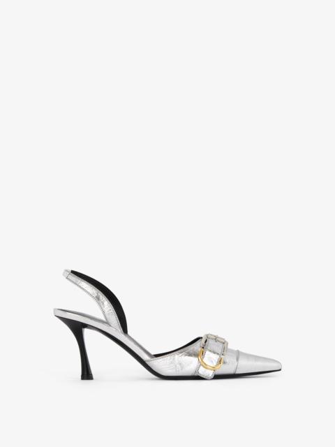 Givenchy VOYOU SLINGBACKS IN LAMINATED LEATHER