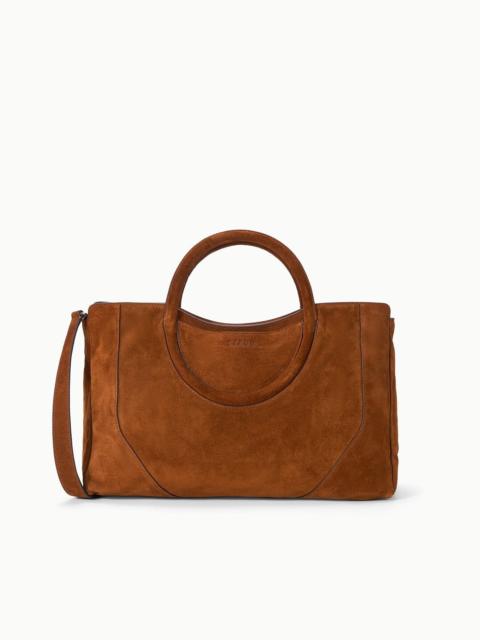 STAUD STAUD MAUDE SATCHEL TABAC SUEDE