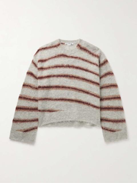Kwatta Striped Brushed-Knit Sweater