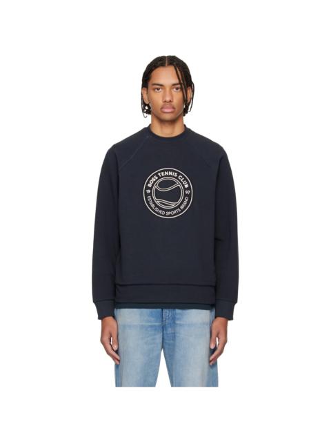 BOSS Navy Embroidered Sweatshirt
