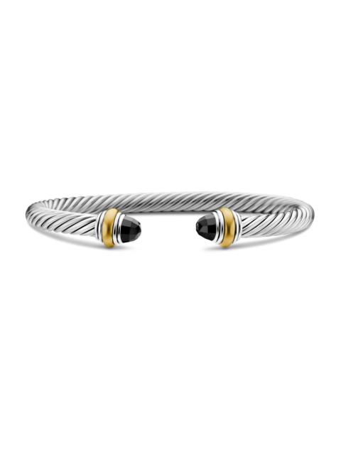 DAVID YURMAN Women's Cable Classics Color Bracelet with 14K Yellow Gold - Black Onyx