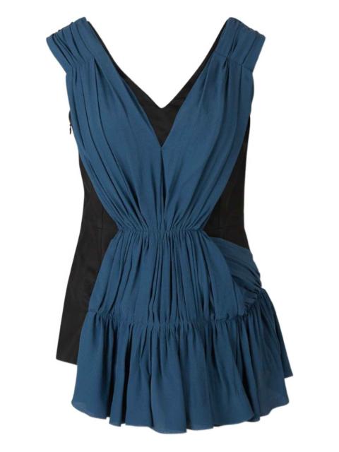 Marni V-neck side-zip blouse