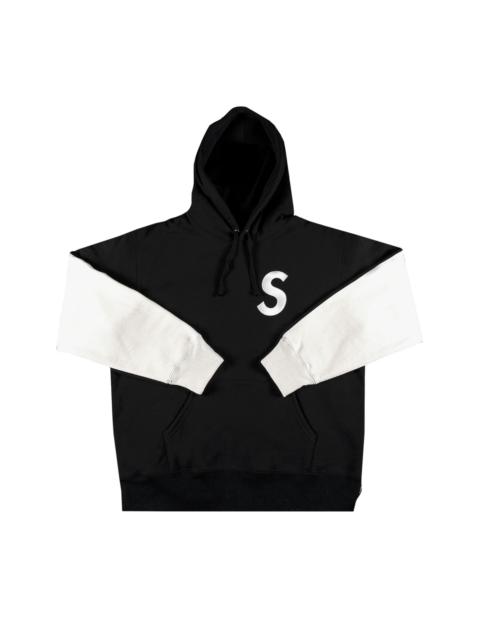 Supreme Supreme S Logo Split Hooded Sweatshirt 'Black'