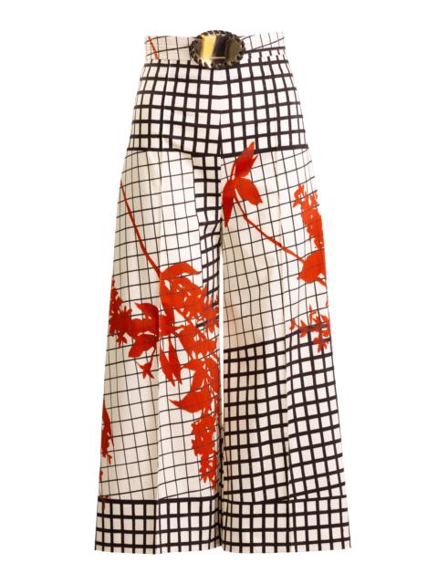 SILVIA TCHERASSI Ilma Cotton Cropped Pants multi