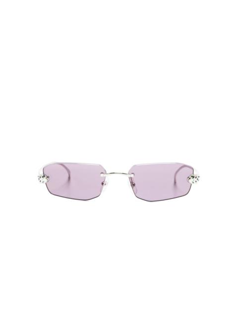 geometric-frame sunglasses