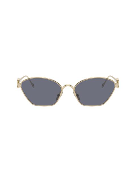 Loewe Gold Anagram Hexagonal Cat-Eye Sunglasses