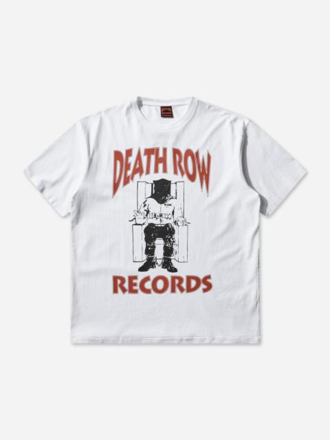 WACKO MARIA Men's Death Row Record Washed Heavy Weight T-Shirt White