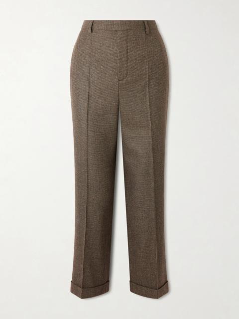 Loro Piana Louis Cropped Wool And Cashmere-blend Straight-leg Pants