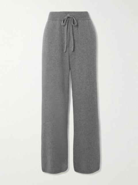 The Elder Statesman Cashmere Wide-leg Track Pants