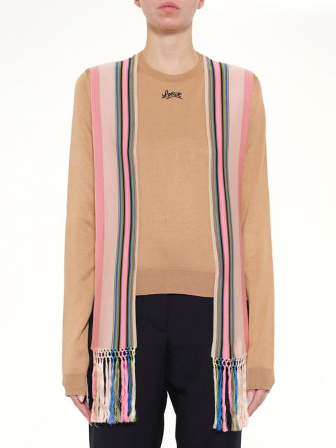 Loewe Stripe Bands Sweater in Camel
