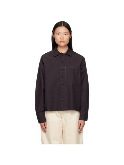 AIREI Black Deconstructed Shirt