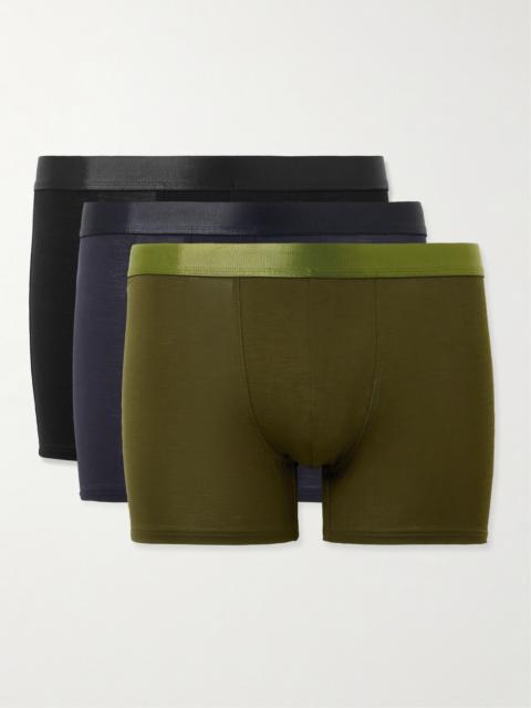CDLP Three-Pack Stretch-TENCEL™ Lyocell Boxer Briefs