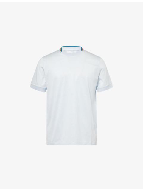 Paul Smith Stripe-Trim Short-Sleeve Cotton T-Shirt