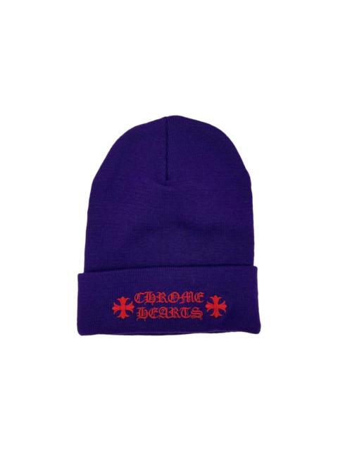 Chrome Hearts Script Beanie 'Purple/Red'