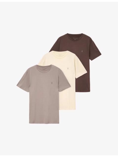 ALLSAINTS Brace logo-embroidered pack of three cotton-jersey T-shirts